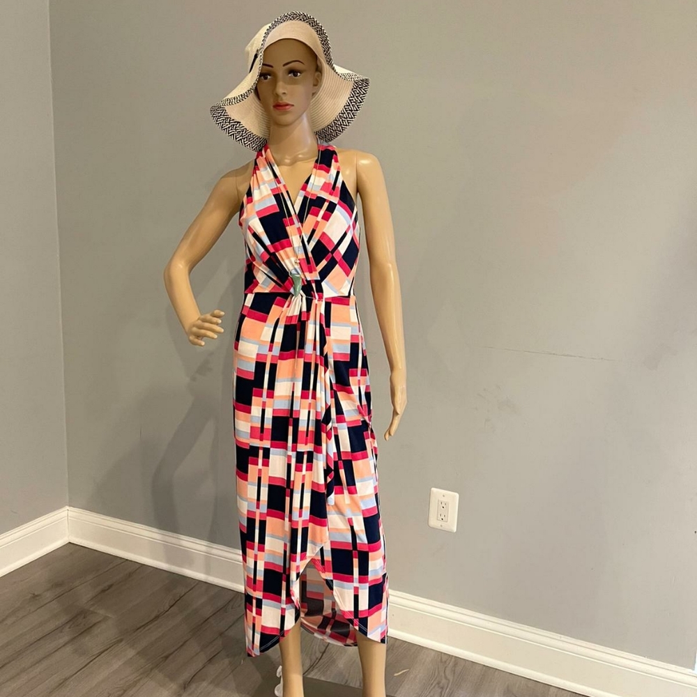 Adrianna Papell Sleeveless tea length dress